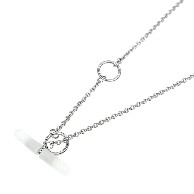 Hermes Necklace Mini Maillon PM Black Silver-color Chaine D'ancre — view 7