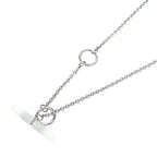 Hermes Necklace Mini Maillon PM Black Silver-color Chaine D'ancre — view 7