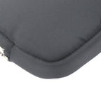 Prada Nylon Triangle Logo Plate Shoulder Mini Basket Pouch Black — view 6