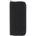 Louis Vuitton Zippy Wallet Vertical Shadow Leather Black LV Long