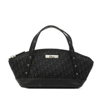Dior Street Chic Trotter Handbag Black Leather Canvas