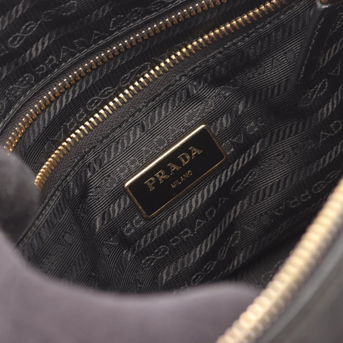 Prada Tote Black Nylon Saffiano Leather Robot 2-Way — view 4
