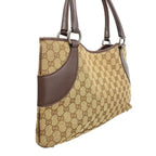 Gucci Handbag GG Canvas Brown Silver — view 2
