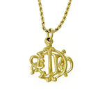 Christian Dior GP Emblem Necklace Gold — view 3