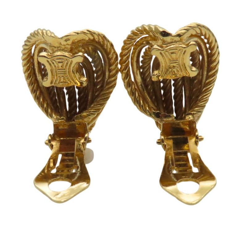 Celine Earrings Metal Gold Plated Accessories — view 4
