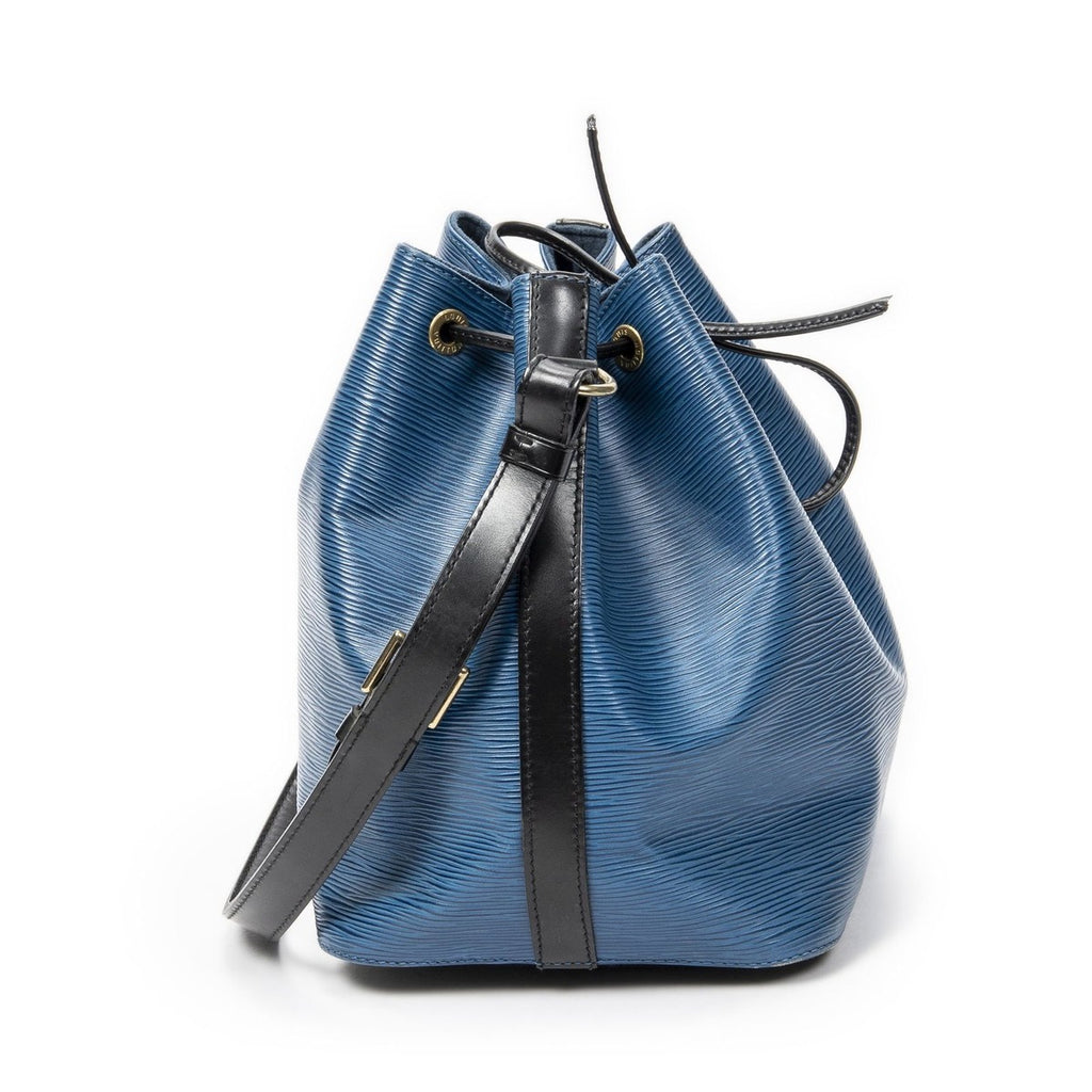 Louis Vuitton Noe Bicolor Blue Black Epi — view 4