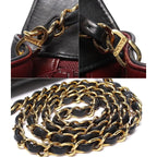 Chanel Chain Shoulder Bag Gold Quilted Lambskin Diana Flap 25 — view 7