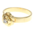 Chanel Camellia Diamond Ring Yellow Gold