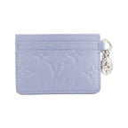 Louis Vuitton Monogram Empreinte Card Case Holder Lvcharm Bleu Frost — view 2