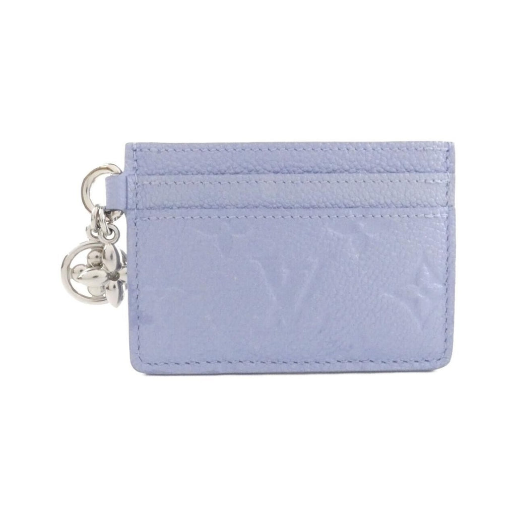 Louis Vuitton Monogram Empreinte Card Case Holder Lvcharm Bleu Frost