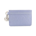 Louis Vuitton Monogram Empreinte Card Case Holder Lvcharm Bleu Frost
