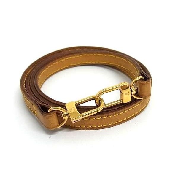Louis Vuitton Leather Bag Shoulder Strap Crossbody Brown