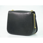 Gucci Vintage Chain Shoulder Bag Leather Black — view 2