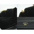 Gucci Vintage Chain Shoulder Bag Leather Black — view 9