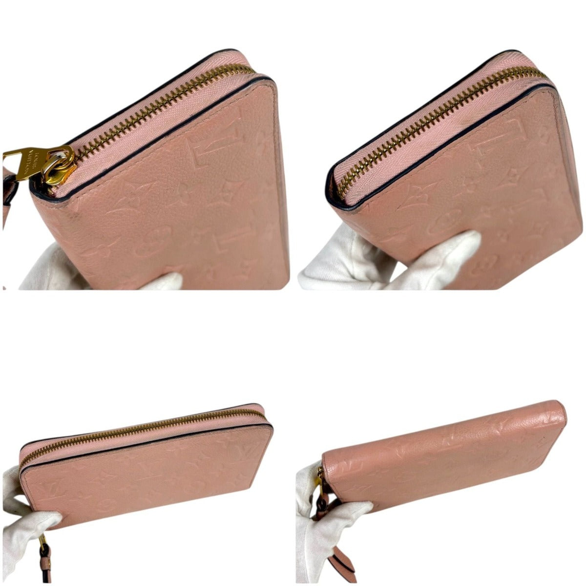 Louis Vuitton Zippy Wallet Empreinte Leather Pink — view 5