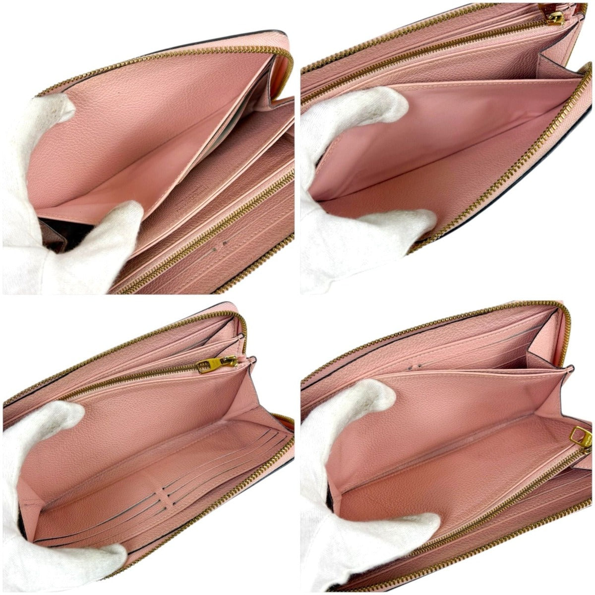 Louis Vuitton Zippy Wallet Empreinte Leather Pink — view 7