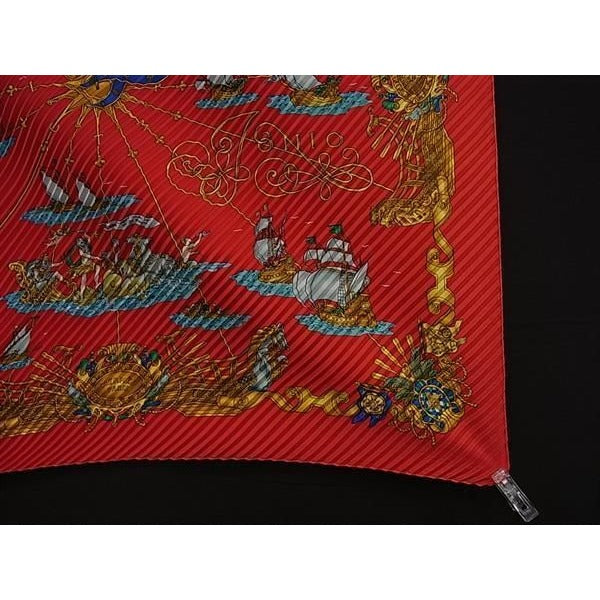 Hermes Pliss Scarf Carre Plisse Multicolor Silk — view 5
