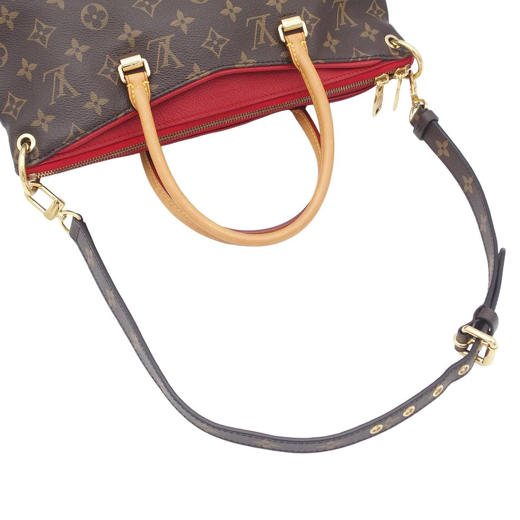 Louis Vuitton Pallas BB Cerise Brown Monogram Canvas Calfskin 2-Way Shoulder Bag — view 3