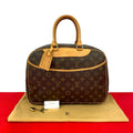 Louis Vuitton Vintage de Ville Monogram Leather Mini Boston Bag Brown