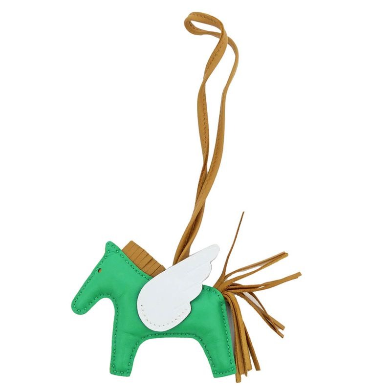Hermes Pegase Pegasus PM Mint Blue-plume Sesame Anyo-milo Bag Charm