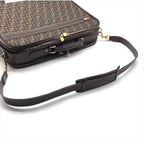Fendi Zucca 2-Way Travel Shoulder Bag Canvas Briefcase Brown Khaki — view 6