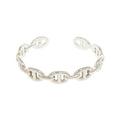 Hermes Chaine D'ancre Anchene SH Silver 925 Bangle Bracelet 1040