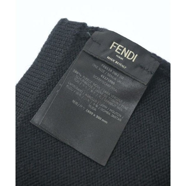 Fendi Scarf Wool Black — view 4