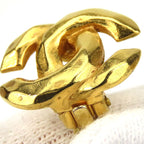 Chanel Earrings Coco Mark Metal Gold Accessories 99 P Plated — view 9