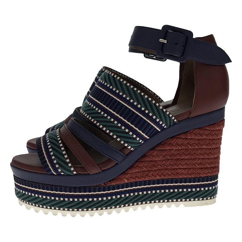 Hermes 2018 SS Roma Espadrille Sandals 35 Multi — view 2