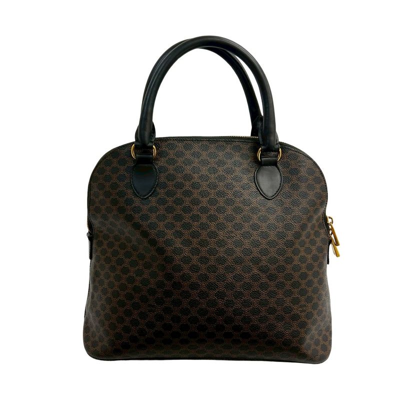 Celine Vintage Macadam Blason Logo Pattern Leather