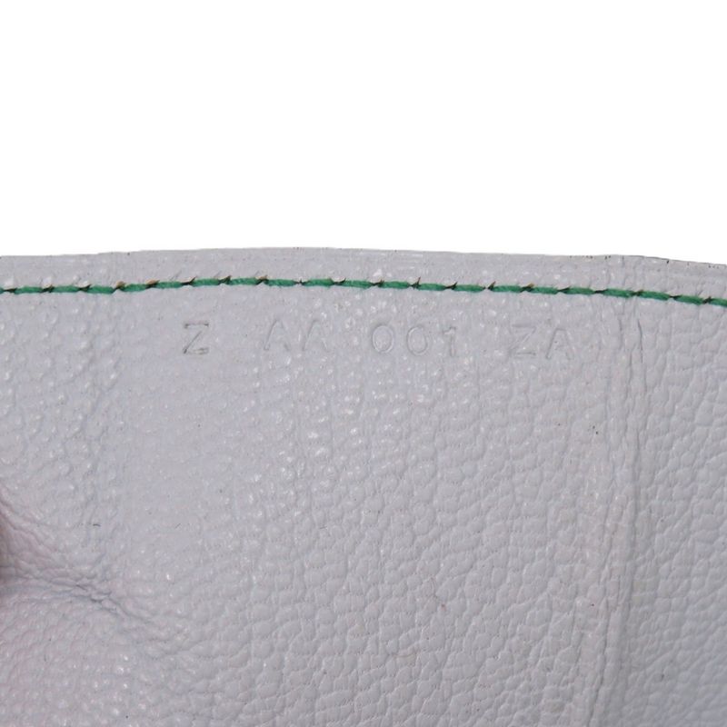 Hermes le Van Cattle Chevre Mint Stamped Z 1921 Green Coin Case — view 8