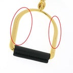 Hermes Esquettle Etrier GM Necklace Pendant Black Gold Hardware — view 9