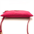 Prada Triangle Logo Nylon Tessuto Mini Shoulder Bag Pouch Pink — view 3