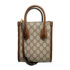 Gucci Shoulder Bag with Interlocking G Mini Tote GG Supreme — view 2