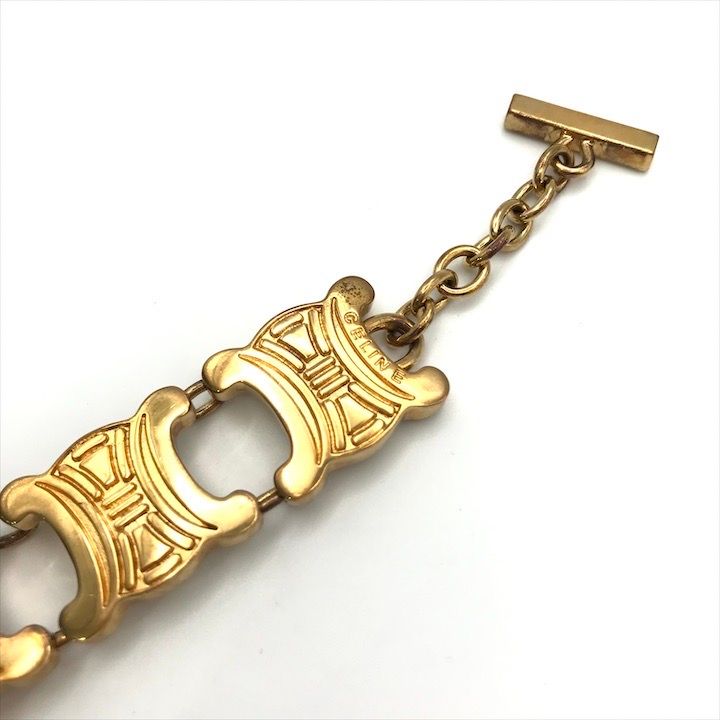 Celine Macadam Triomphe Gold Bracelet Small Items — view 9