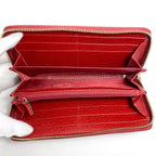 Gucci Round Zipper Long Wallet Red Navy — view 5