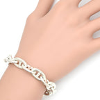 Hermes Bracelet Chaine D'ancre MM Silver 925 13 Frames Star Ring — view 7