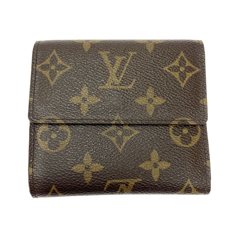 Louis Vuitton Monogram Portefeuille Elise Brown Folding Wallet — view 4