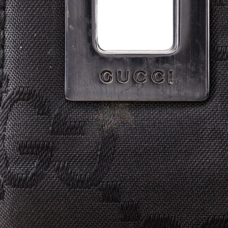 Gucci One Shoulder GG Nylon Black Bag — view 6