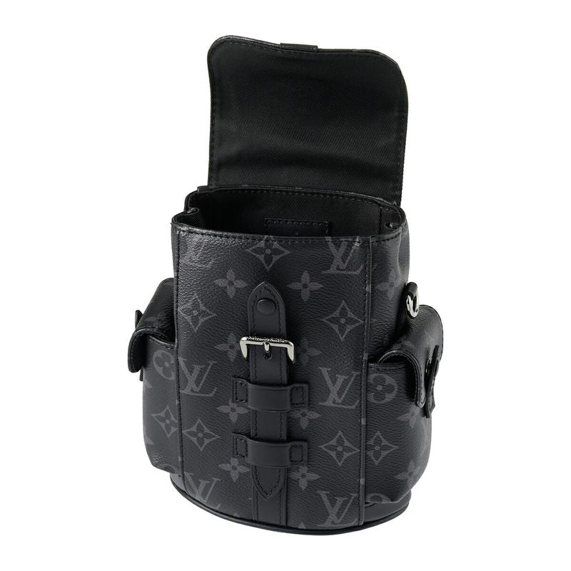 Louis Vuitton Shoulder Bag Nano Christopher Black Gray — view 4