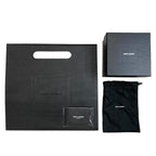 Saint Laurent Berline Coin Case Purse Small Pouch Triangle Quilted Leather