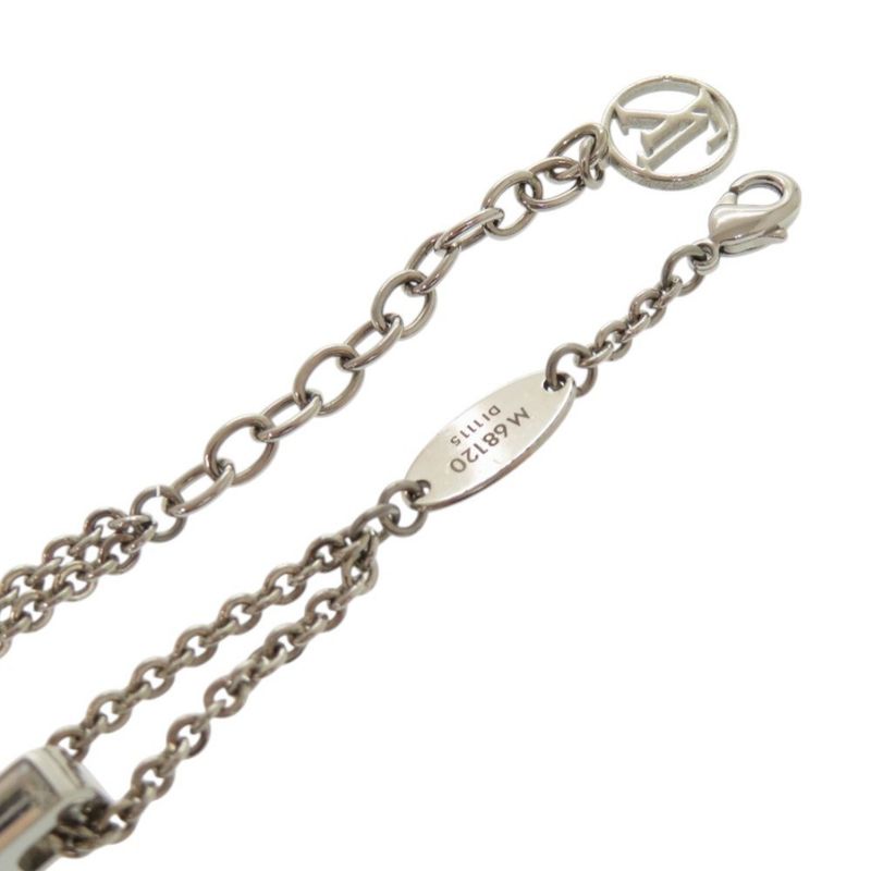 Louis Vuitton Single Bracelet Serieurs Strass Metal Rhinestone Silver — view 6