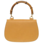 Gucci 2-Way Bamboo 000 1364 0633 Leather Yellow Handbag 0145 — view 2