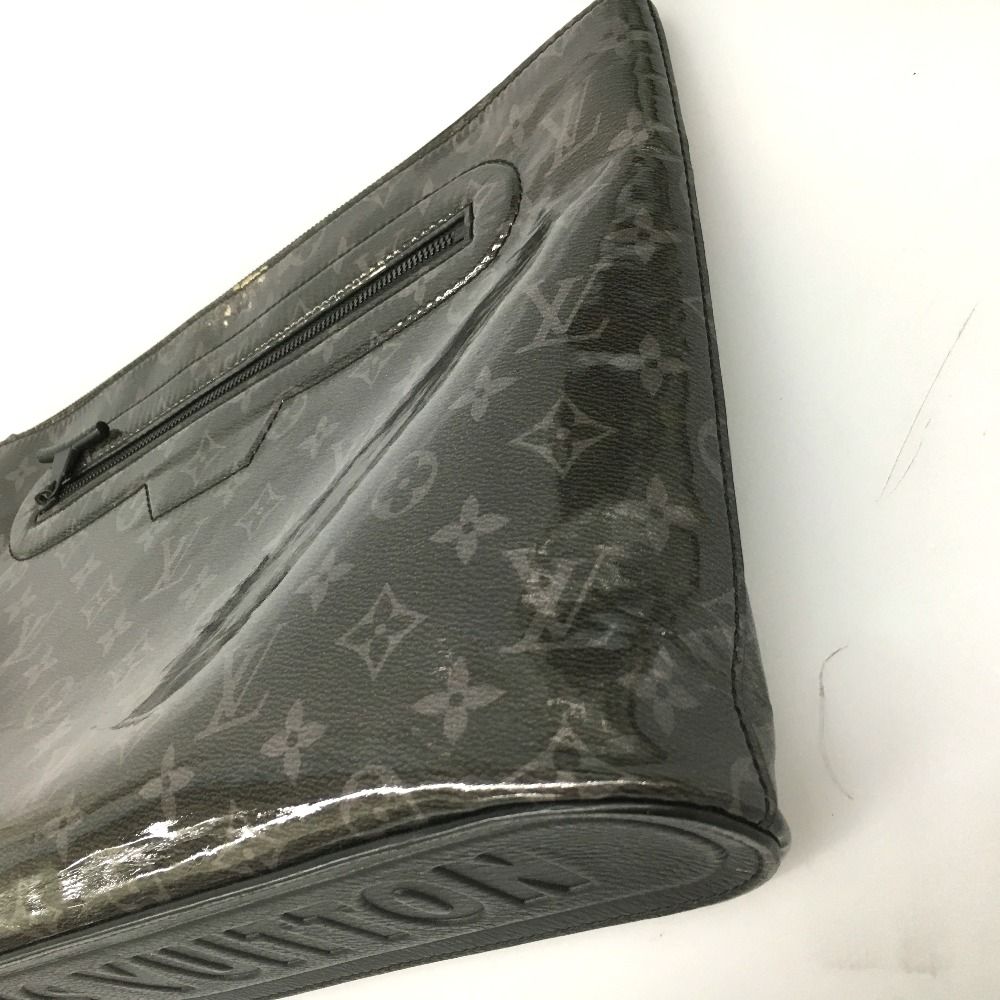 Louis Vuitton Monogram Eclipse Glaze Pochette Cosmos Clutch Bag — view 4