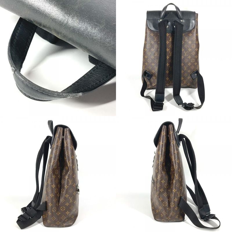 Louis Vuitton Backpack Parc Monogram Macassar Canvas Brown — view 9