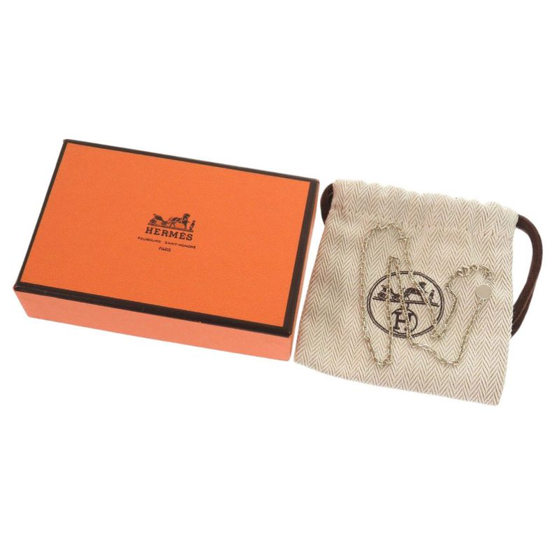Hermes Chaine D'ancre Mini Serie 40 cm Silver 925 Necklace 1381 — view 3