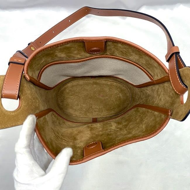 Loewe Shoulder Bag Brown Beige Anagram — view 7