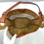 Loewe Shoulder Bag Brown Beige Anagram — view 7