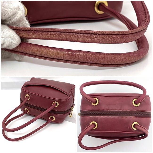 Loewe Handbag Bordeaux Anagram Nappa Leather — view 5