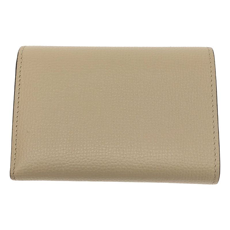 Loewe Small Vertical Leather Anagram Compact Wallet Purse Grey — view 2